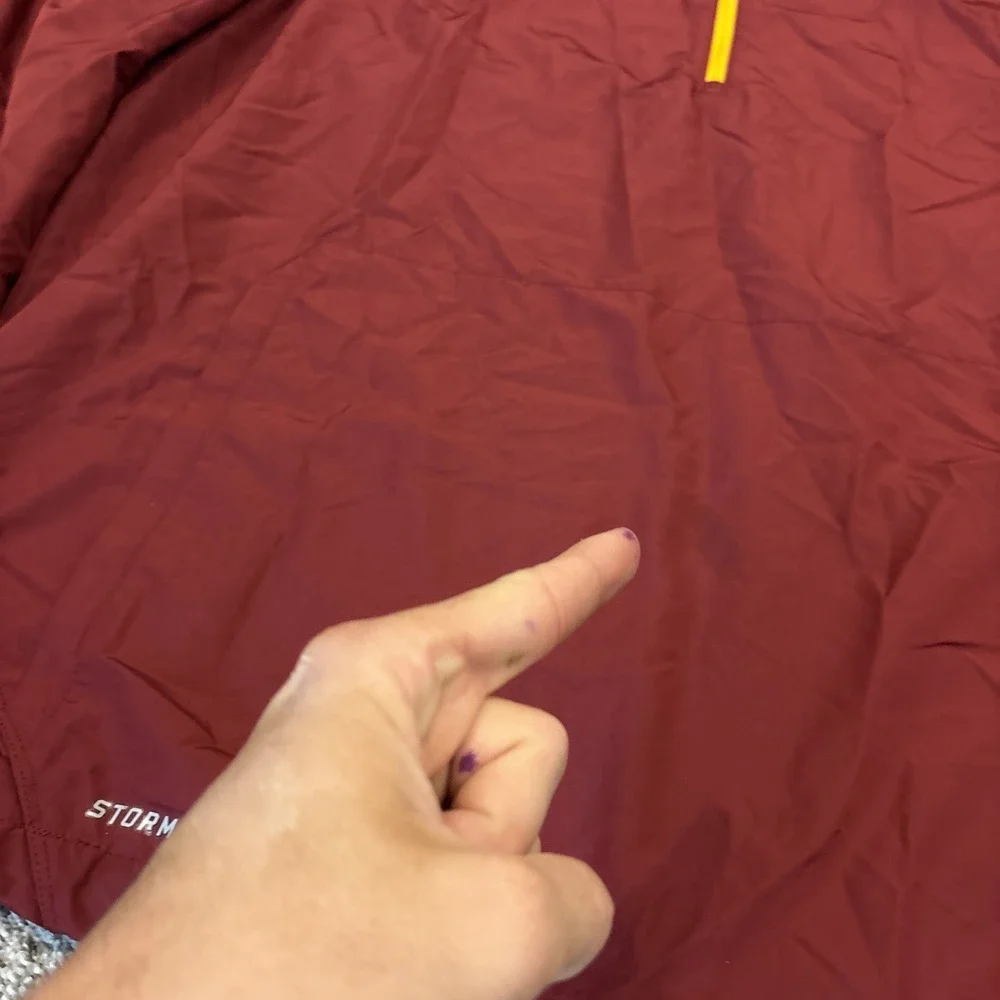 Nike Storm-Fit 1/4 Zip Windbreaker Pullover Jacket Mens Med Red Florida State?